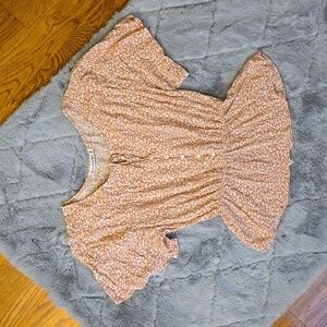 Abercrombie & Fitch Pink/White Shirt, Women's Medium, Great Condition